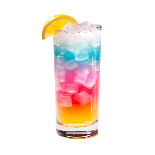 drink rainbow glass